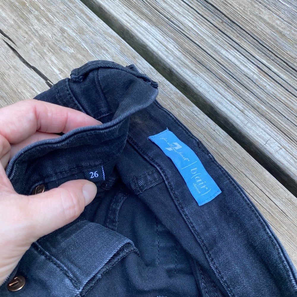 B(air) black, coated denim by 7FAM - Picture 4 of 7